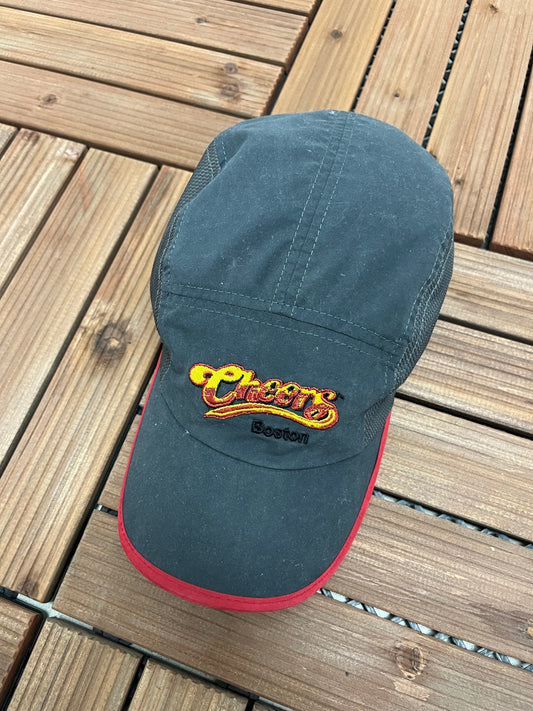 Cheers Boston Embroidered Panel Graphic Hat | Size Is Adjustable With Strap Back | Vintage 2000s Grey Cap | Free Shipping to America |