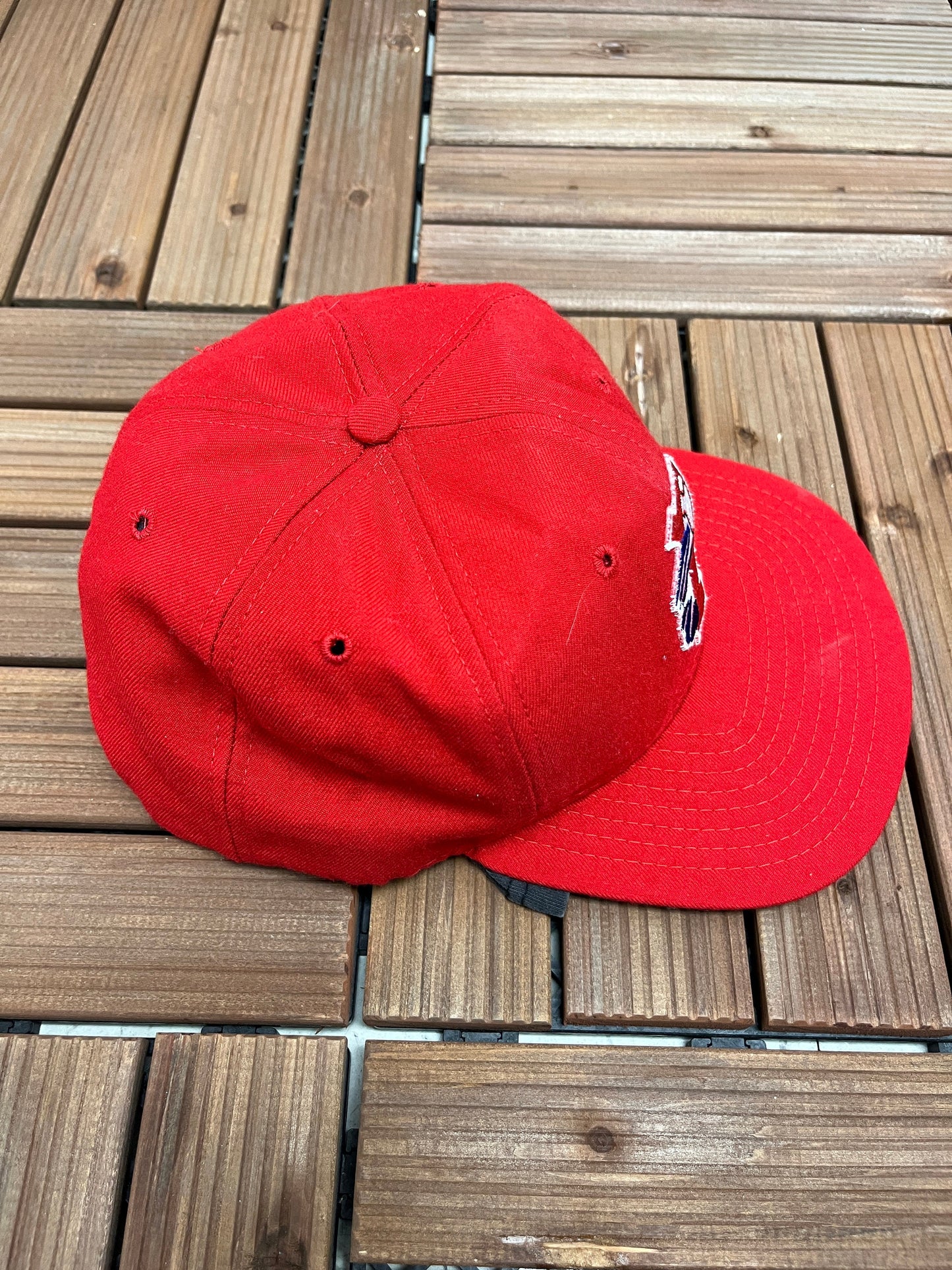 Philadelphia Phillies Embroidered Hat | Adjustable With Snap Back | Vintage 1990s MLB Baseball Red Cap | Made in USA | Free Shipping to USA|