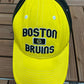 Boston Bruins Embroidered Hat | One Size Fits All With Strap Back | Vintage 2000s NHL Hockey Reebok Yellow Cap |