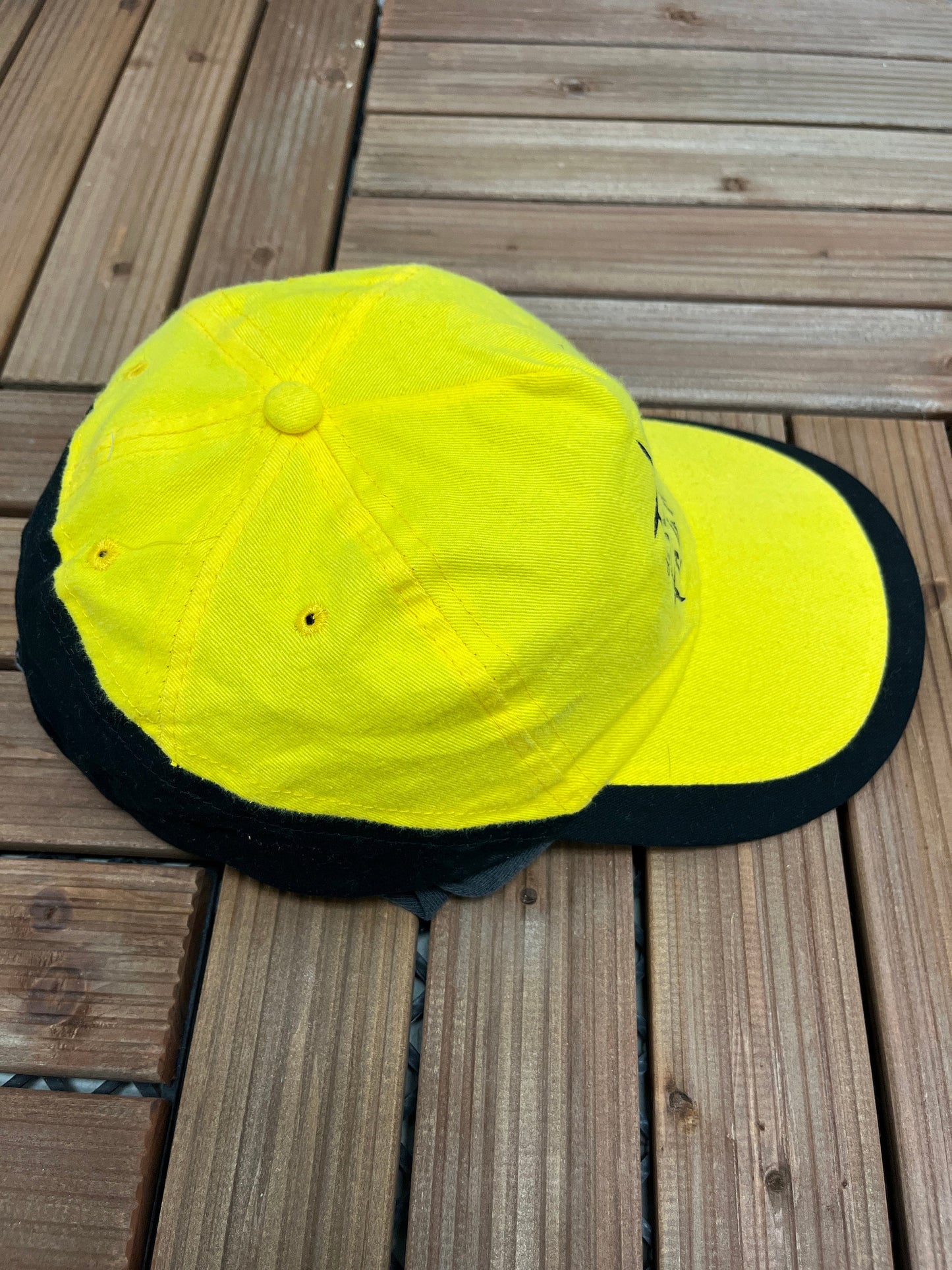 Le Tour De France Bicycle Race Graphic Hat | One Size With A Strap Back | Vintage 2000s Bike Race Yellow Cap | Free Shipping to USA |
