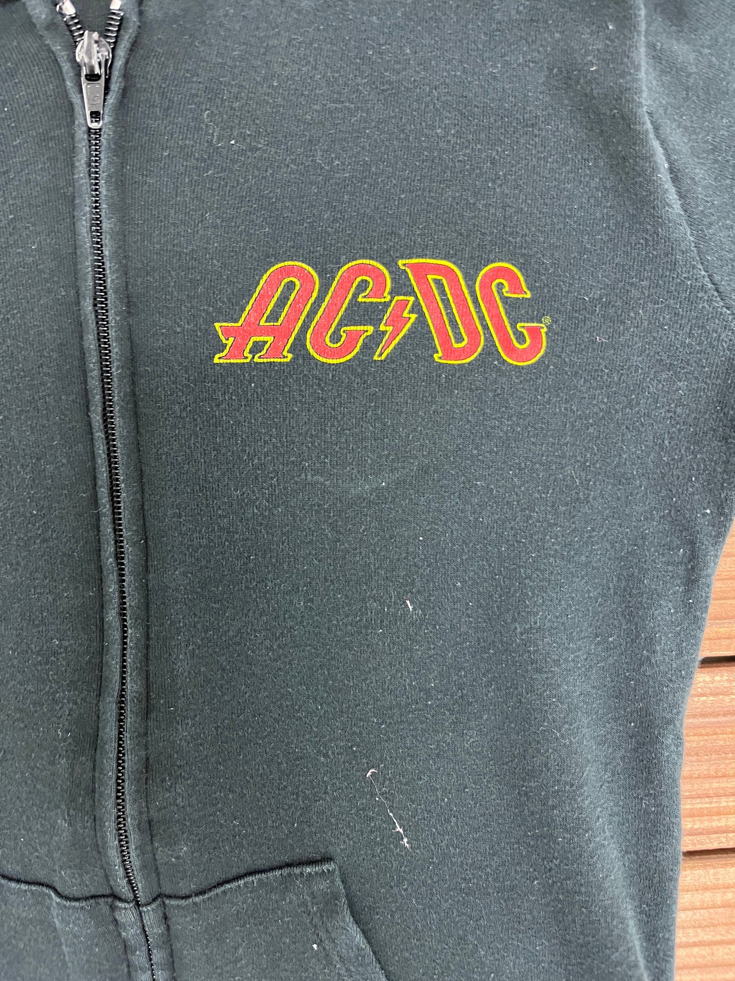 AC/DC High Voltage Graphic Hoodie | Size Women's Small | Vintage 2000s Rock Band Music Black Sweatshirt | Free Shipping to USA |