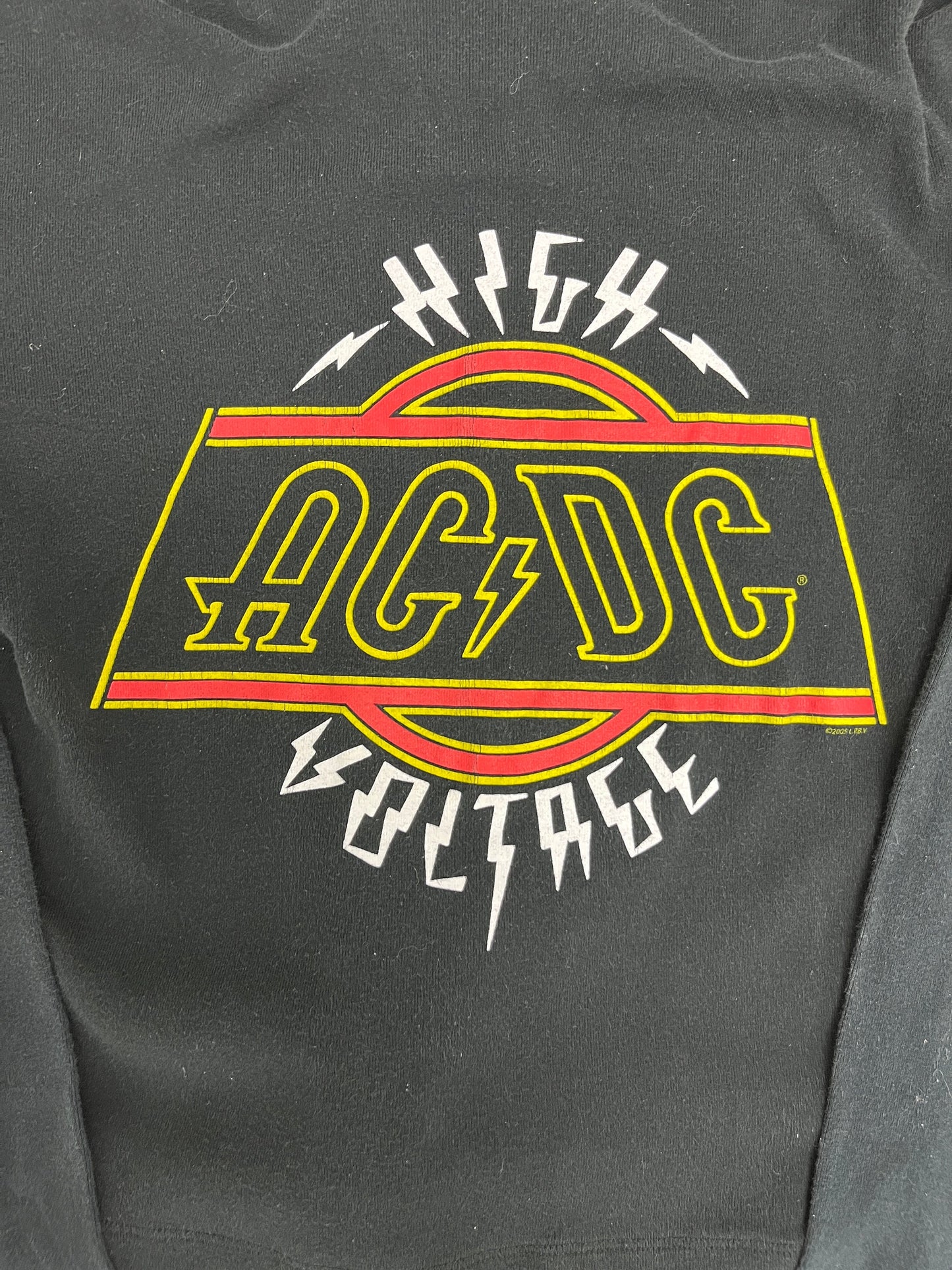 AC/DC High Voltage Graphic Hoodie | Size Women's Small | Vintage 2000s Rock Band Music Black Sweatshirt | Free Shipping to USA |