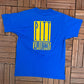 University of Pitt Volunteers Graphic Tee | Size Large | Vintage 1990s Single Stitch College Blue T-Shirt | Free Shipping to USA|