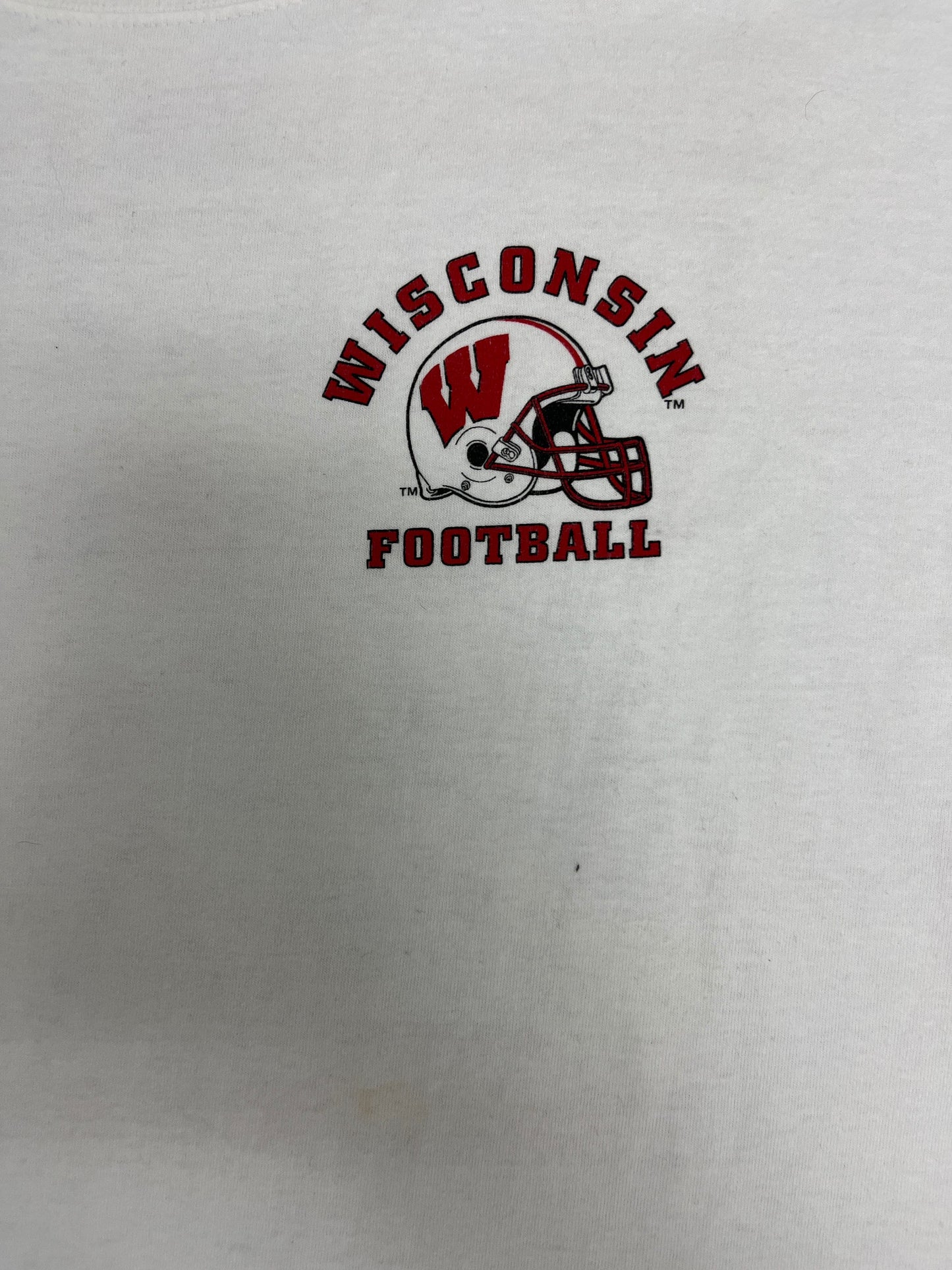 Wisconsin Badgers Tradition & Pride Graphic Tee | Size Large | Vintage 2000s College Football White T-Shirt | Free Shipping to USA |