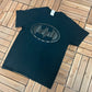 Batman Matte Black Graphic Tee | Size Medium | Vintage 2000s Superhero Promotional Black T-Shirt |