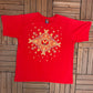 Disney Mickey Mouse Abstract Graphic Tee | Size Women's XL | Vintage 2000s Abstract Design Red T-Shirt | Free Shipping to USA |