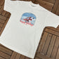 Coca-Cola Happy Holidays Graphic Tee | Size X-Large | Vintage 2000s Beverage Promotional White T-Shirt |