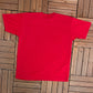 Planet Hollywood Hong Kong Graphic Tee | Size X-Large | Vintage 1990s Tourist Collectors Pink Red T-Shirt  | Free Shipping to USA |