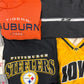 18 Piece Wholesale Bundle Lot of 1990s & 2000s Music, Pro / College Sports, Harley Davidson, Jeans, Promotional Items, Adidas Windbreaker
