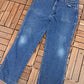 Wrangler Cowboy Cut Slim Fit Rigid Blue Jeans | Size 38 x 32 | Vintage 1990s Wrangler Branded Blue Jeans | Made in USA|Free Shipping to USA|