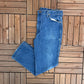 Wrangler Cowboy Cut Slim Fit Rigid Blue Jeans | Size 38 x 32 | Vintage 1990s Wrangler Branded Blue Jeans | Made in USA|Free Shipping to USA|
