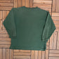Enuf Internationale Performance Wear Graphic Crewneck | Size Large | Vintage 1990s Branded Long Sleeve Green Sweater | Free Shipping to USA|