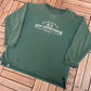 Enuf Internationale Performance Wear Graphic Crewneck | Size Large | Vintage 1990s Branded Long Sleeve Green Sweater | Free Shipping to USA|