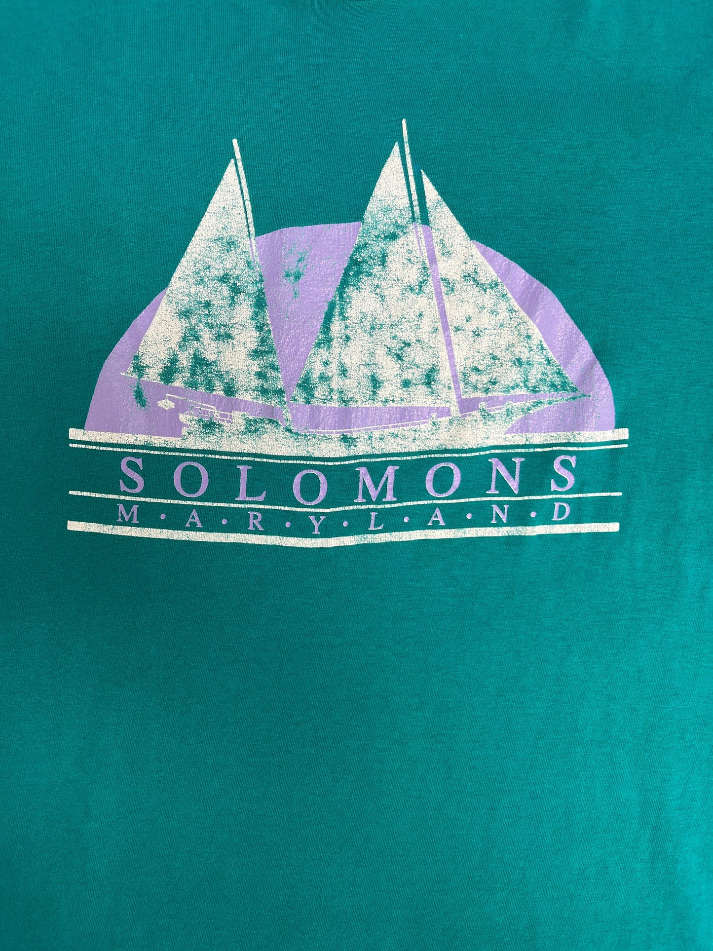 Solomons, Maryland Graphic Tee | Size Large | Vintage 1990s Tourist Promotional T-Shirt | Made in USA | Free Shipping to USA |