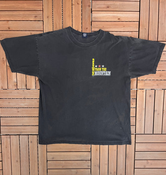 Down From The Mountain 2002 Graphic Tee | Size X-Large | Vintage 1990s Country Music & Film Promotional Black T-Shirt |Free Shipping to USA|