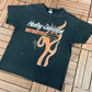 Harley Davidson Motorcycles Graphic Tee | Size Large | Vintage 2000s Motorcycle Biker Black T-Shirt |