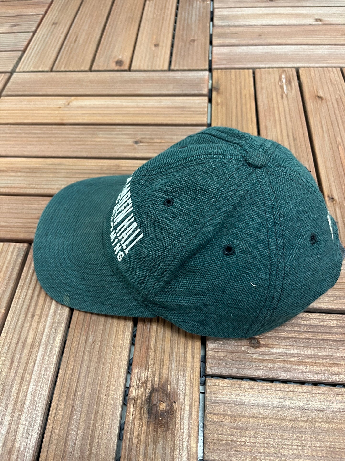 Hamden Hall Hornets Homecoming Graphic Hat | Adjustable With Slide | Vintage 2000s High School Starter Green Cap | Free Shipping to USA |