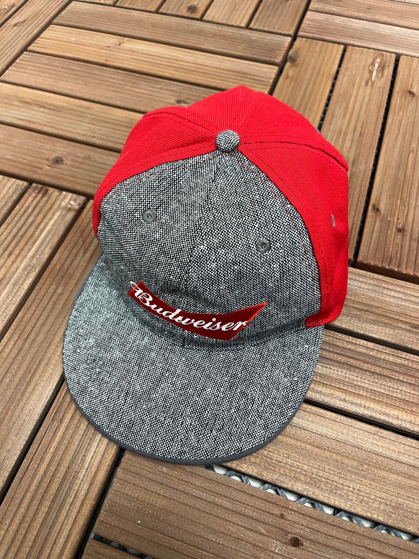 Budweiser Beer Embroidered Hat | Adjustable With Snap Back | Vintage 1990s Beer Alcohol Promotional Trucker Cap | Free Shipping to USA|