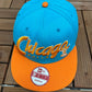 Chicago Bulls Embroidered Graphic Hat | Adjustable With Snap Back | Vintage 2000s New Era NBA Basketball Blue Cap |