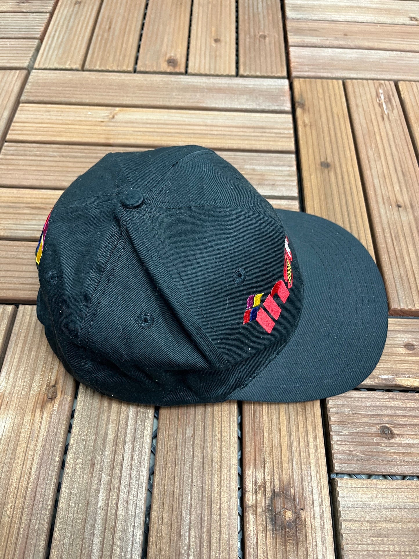 Inside NASCAR Embroidered Graphic Hat | Adjustable With Snap Back | Vintage 2000s Black & Red Racing Cap | Free Shipping to America |