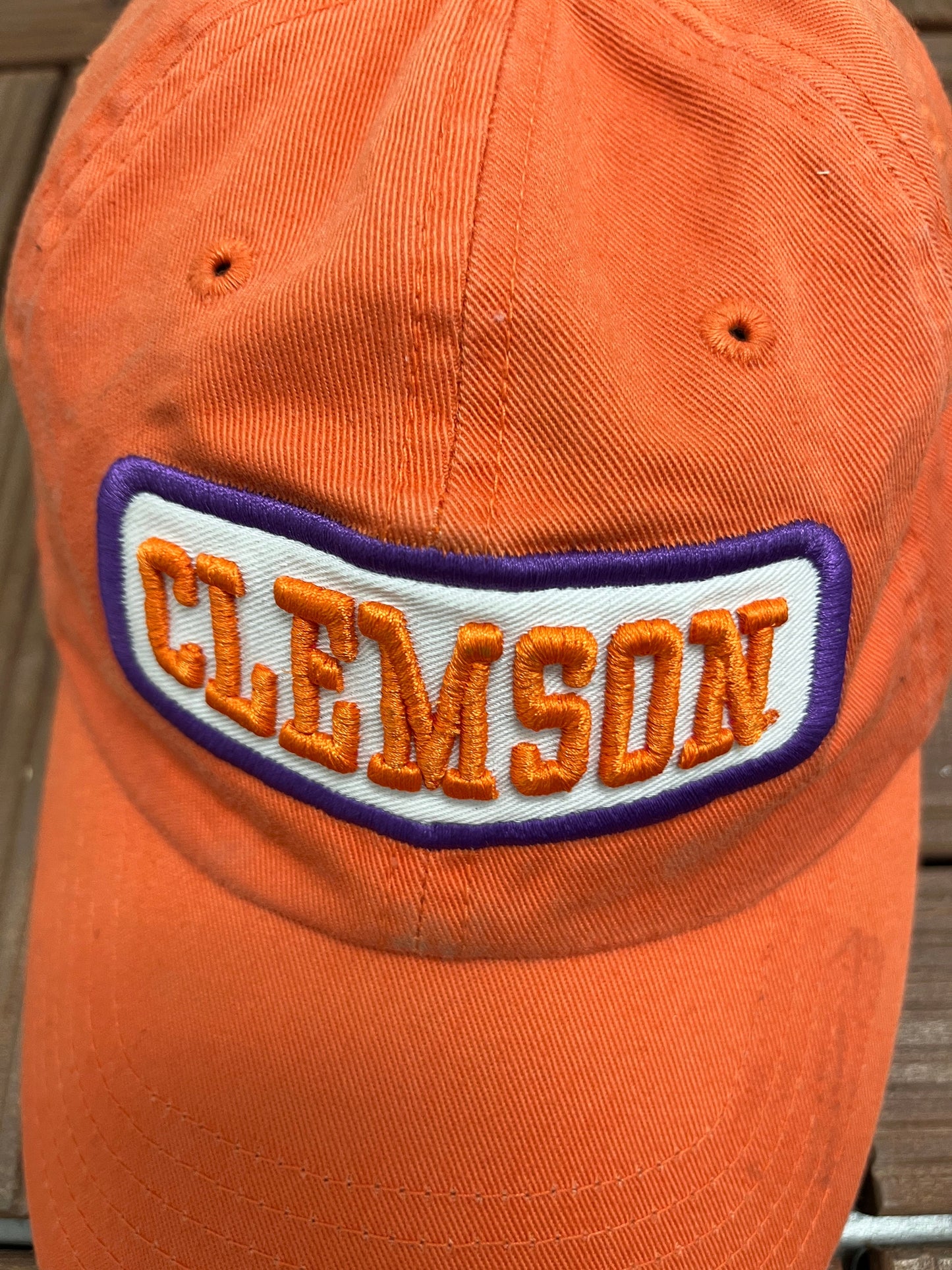 Clemson Tigers Embroidered Graphic Hat | Adjustable With Tuck Strap | Vintage 2000s College Sports Orange Cap | Free Shipping to America |