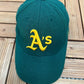 Oakland Athletics Nike Embroidered Hat | Adjustable With Strap Back | Vintage 2000s Nike MLB Baseball Green Cap |