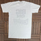 Big On Broadway Graphic Tee | One Size Fits All | Vintage 1990s Made in USA Promotional Long White T-Shirt |
