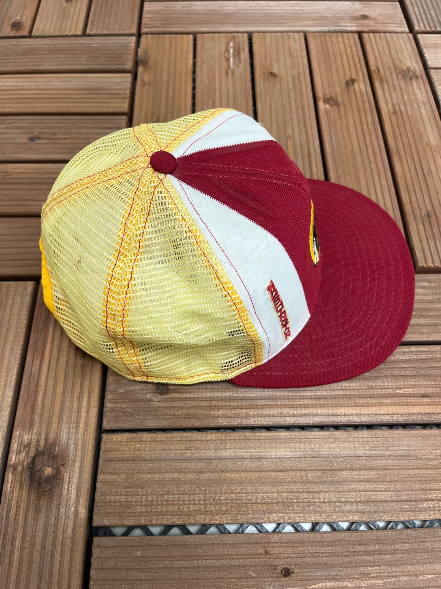 Washington Redskins Embroidered Graphic Hat | Snap Back | Vintage 1990s NFL Football Red Cap |