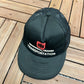 Ingersoll Rand Transportation Graphic Hat | Adjustable With Snap Back | Vintage 1990s Promotional Black Trucker Cap |
