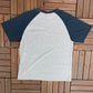 Nike Spell Out Graphic Tee | Size Medium | Vintage 2000s Silver Tag Nike Tag Blue & Grey T-Shirt | Free Shipping to USA |