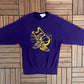 McAllen High School Bulldogs Graphic Crewneck | Size Medium | Vintage 1980s High School Sports Purple Sweater | Free Shipping to USA |
