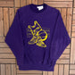 McAllen High School Bulldogs Graphic Crewneck | Size Medium | Vintage 1980s High School Sports Purple Sweater | Free Shipping to USA |