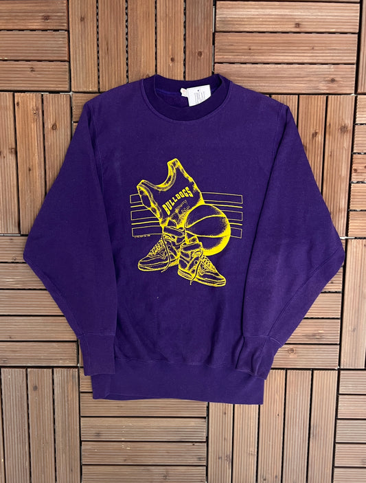 McAllen High School Bulldogs Graphic Crewneck | Size Medium | Vintage 1980s High School Sports Purple Sweater | Free Shipping to USA |